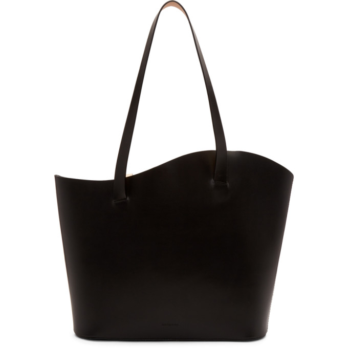 Building Block Black Large Wave Tote