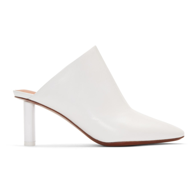 Vetements White Lighter Mules