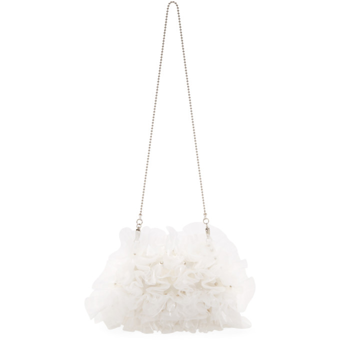 Noir Kei Ninomiya White PVC & Tulle Bag