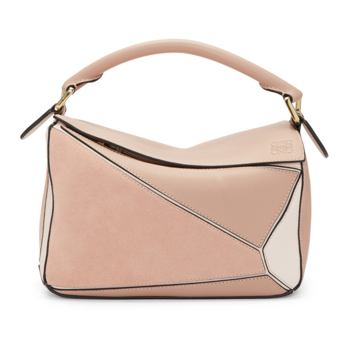 Loewe Pink Small Puzzle Bag