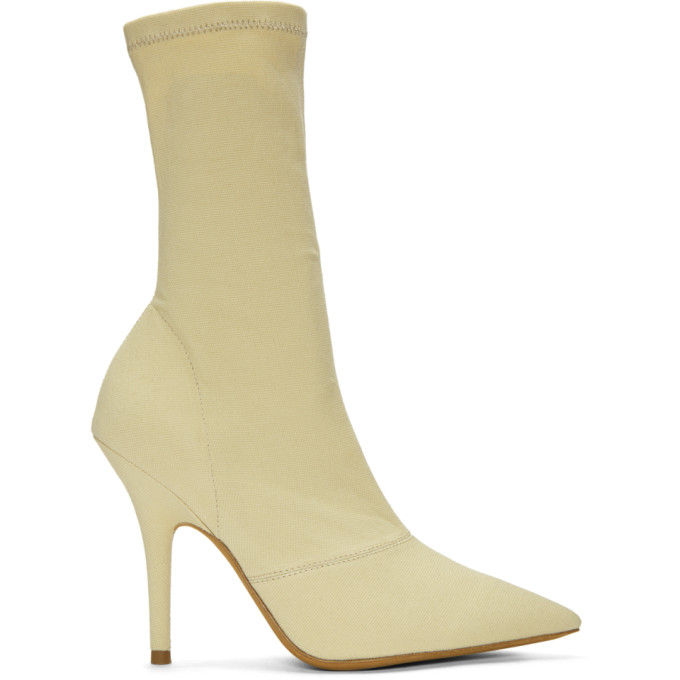 YEEZY Off-White Stretch Ankle Boots