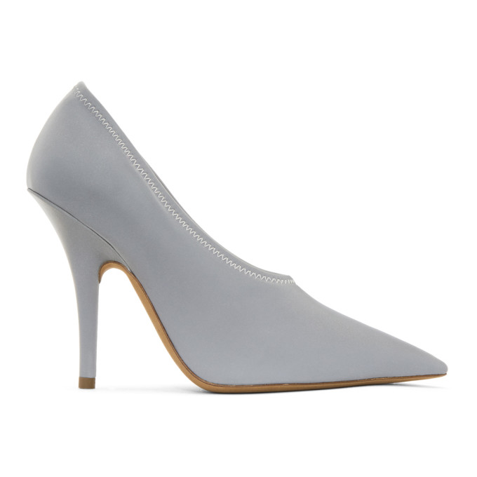 YEEZY Grey Reflective Heels