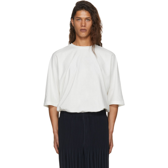 Homme Plissé Issey Miyake White Release T-Shirt - 181729M213007