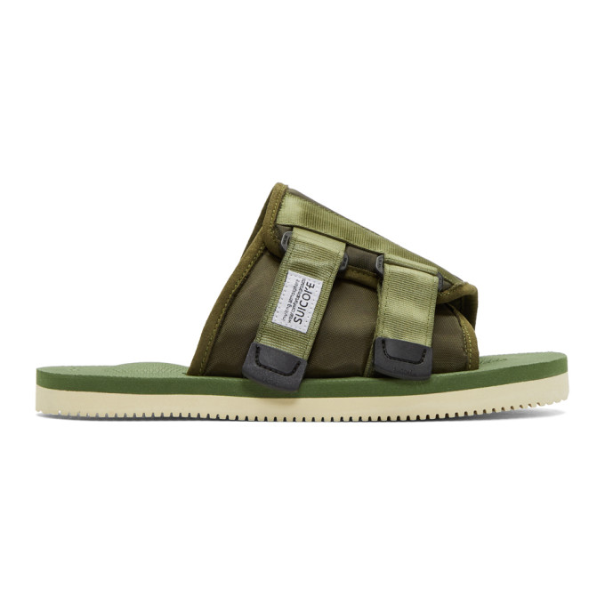 Suicoke Green Kaw-Cab Sandals