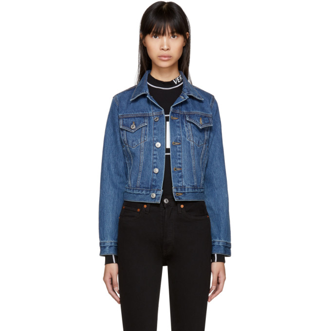 Re/Done Blue Originals Classic Denim Trucker Jacket