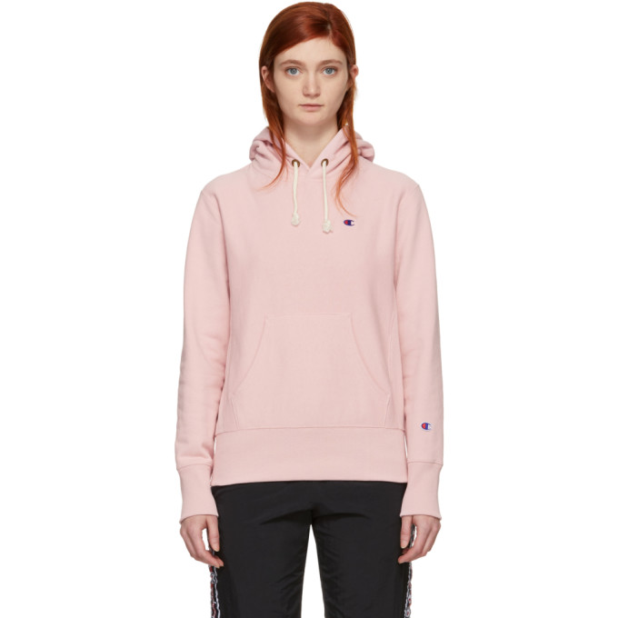 Champion Reverse Weave Pink Small Logo 