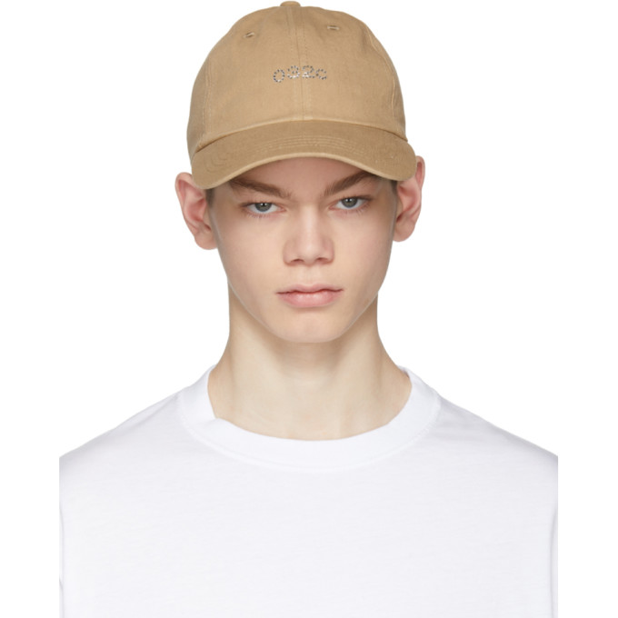 032c Tan Crystal Logo Cap 181843M13900401