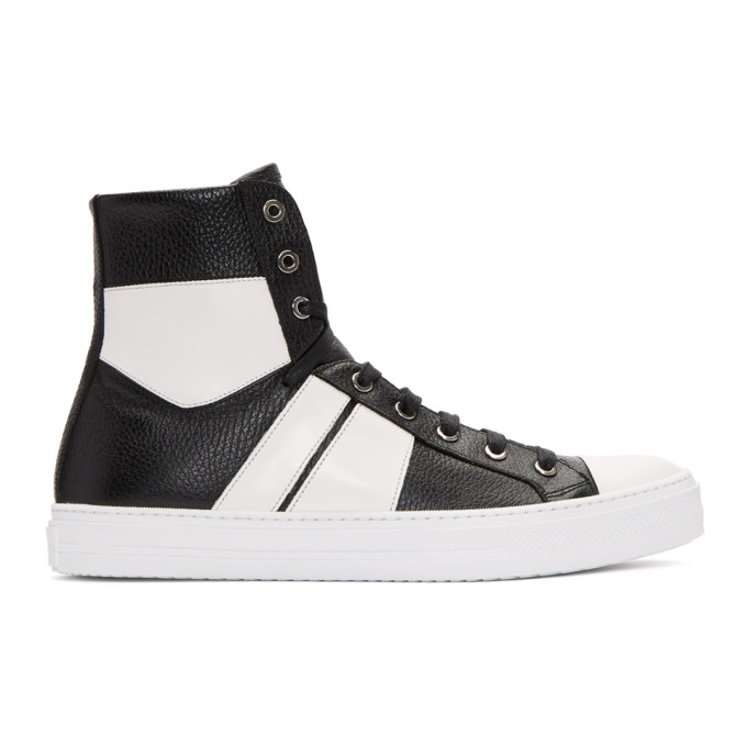 Amiri Black & White Sunset High-Top Sneakers