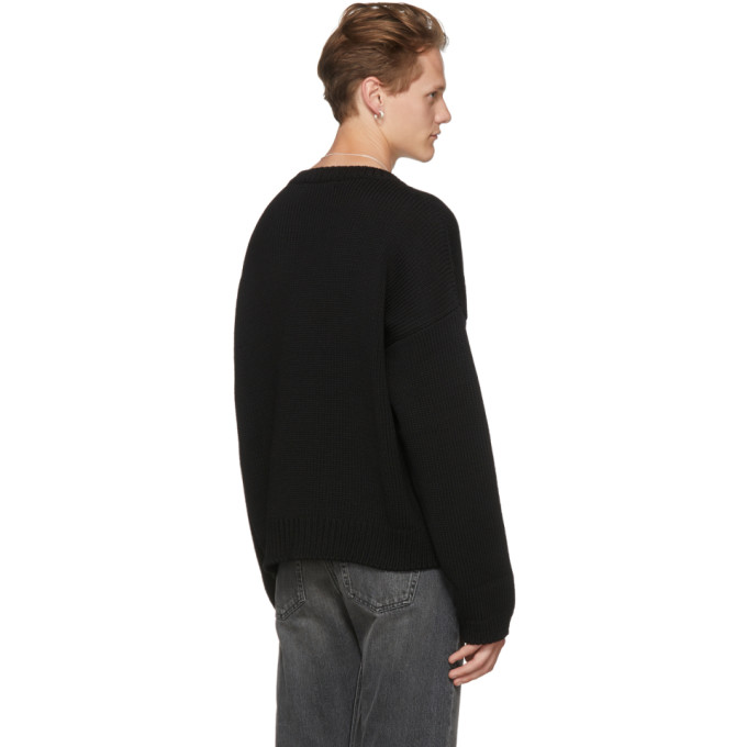 ENFANTS RICHES DEPRIMES ENFANTS RICHES DEPRIMES BLACK E.R.D CLASSIQUE LOGO SWEATER