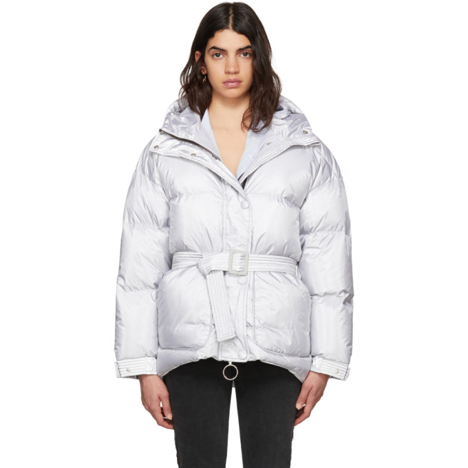 Ienki Ienki Silver Michlin Belted Down Puffer Jacket
