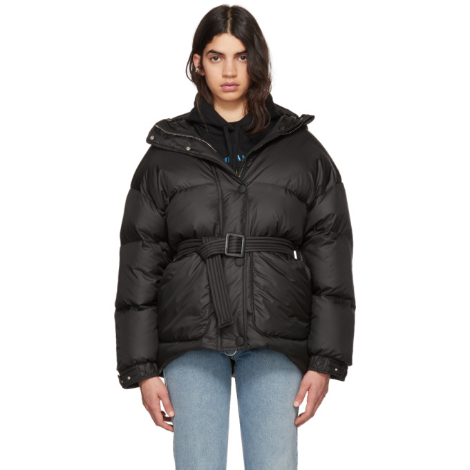 Ienki Ienki Black Michlin Belted Down Puffer Jacket