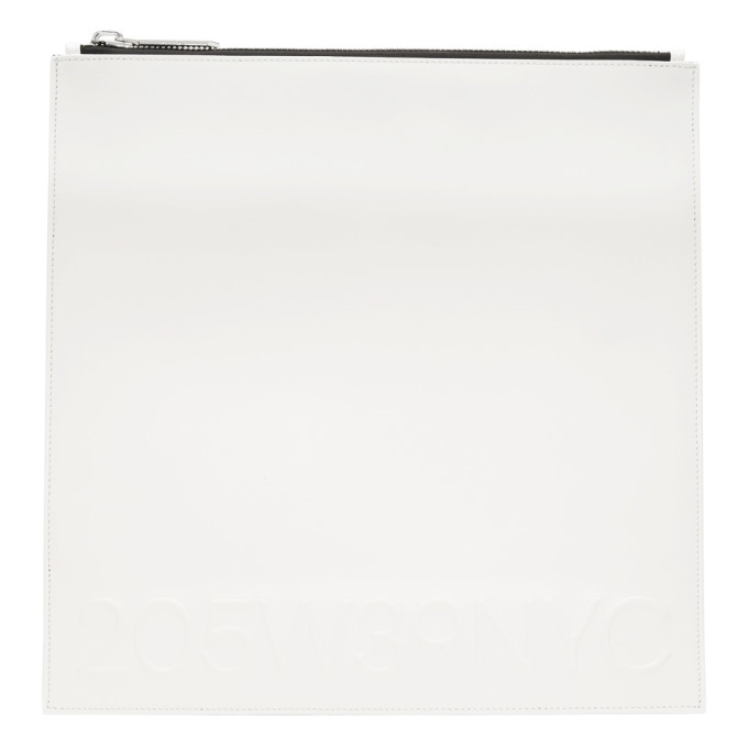 Calvin Klein 205W39NYC White Large Simple Logo Pouch
