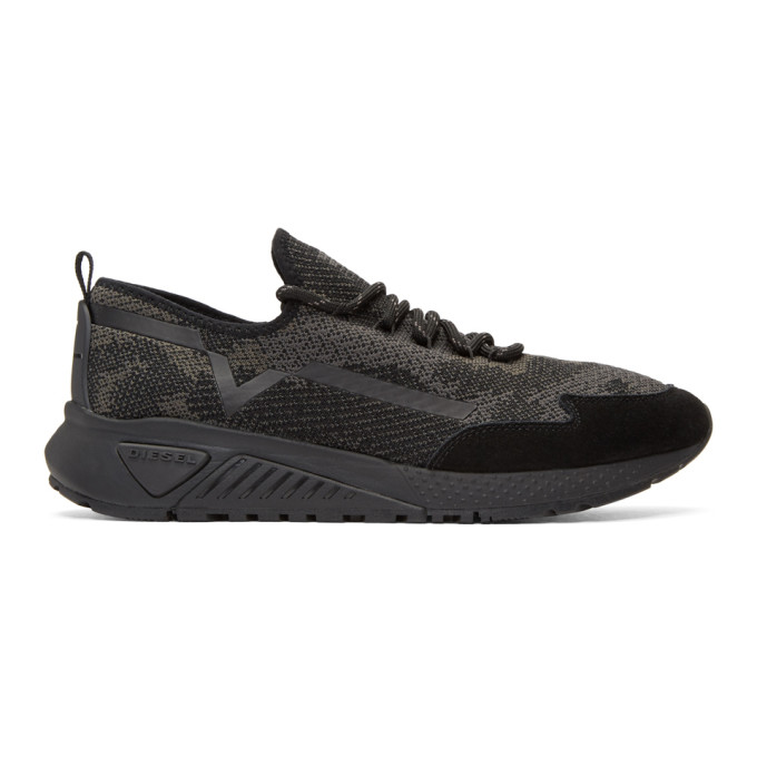 Diesel Black & Grey S-KBY Sneakers
