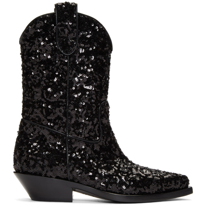 sequin cowboy boots