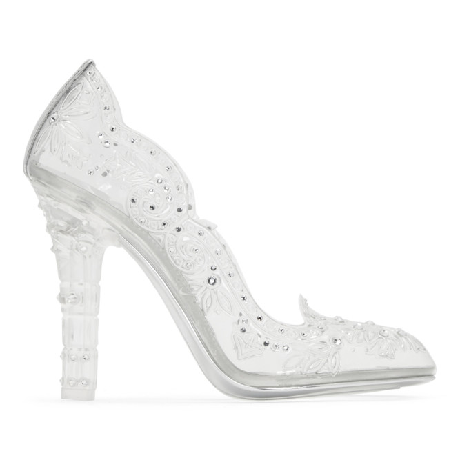 Dolce & Gabbana Silver Crystal Cinderella Pumps