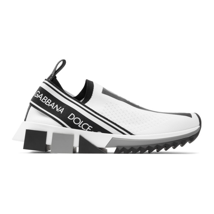 Dolce & Gabbana White Logo Sorrento Runner Sneakers