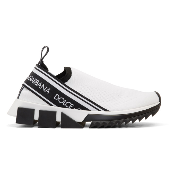 Dolce & Gabbana White Sorrento Sock Sneakers