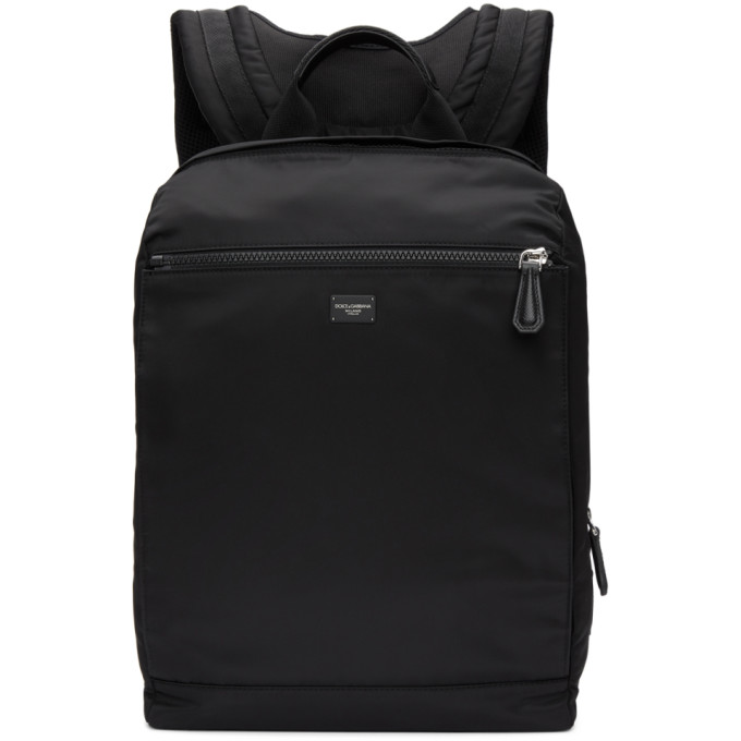 Dolce & Gabbana Black Nylon Backpack