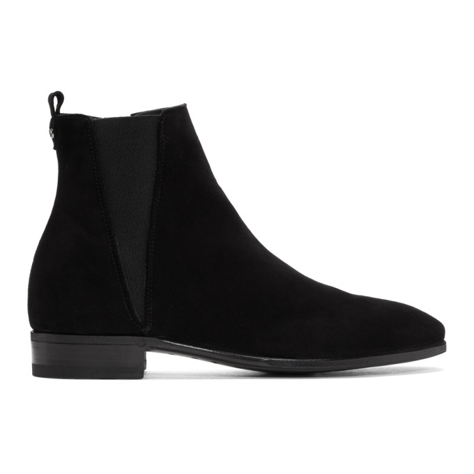 Dolce & Gabbana Black Suede Chelsea Boots