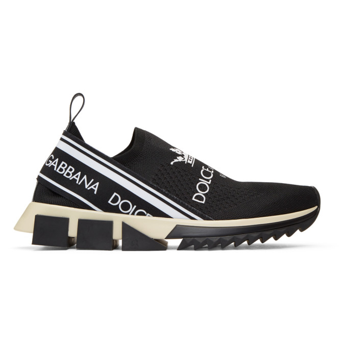 Dolce & Gabbana Black Logo Sorrento Sneakers