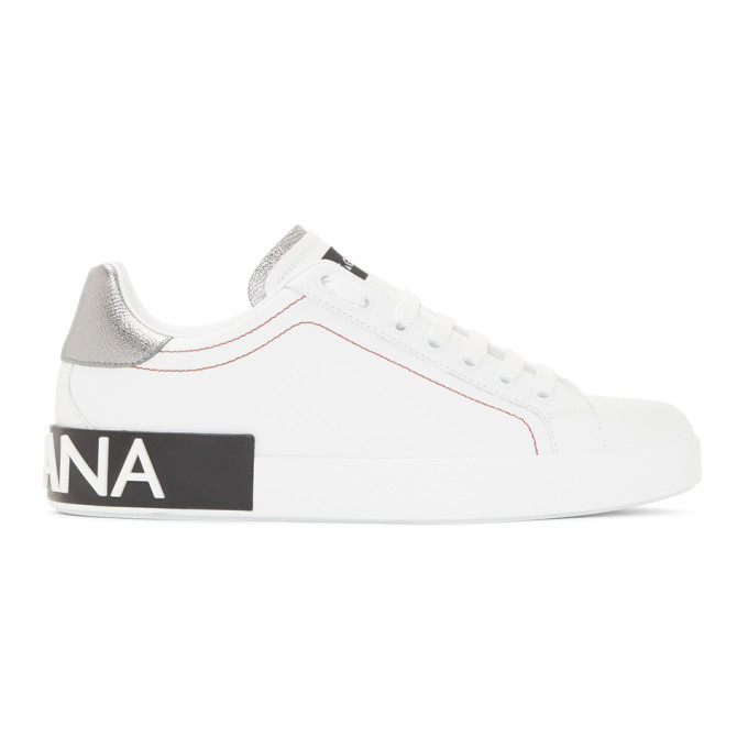 Dolce & Gabbana White Logo Sneakers