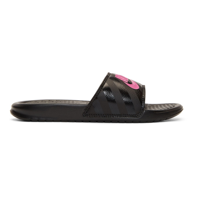 Nike Black Benassi 'Just Do It' Slides