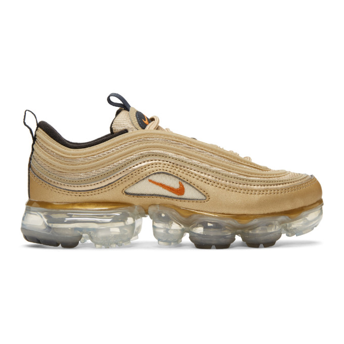 Nike Gold Air Vapormax '97 Sneakers