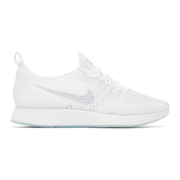Nike White & Grey Zoom Air Mariah FK Racer