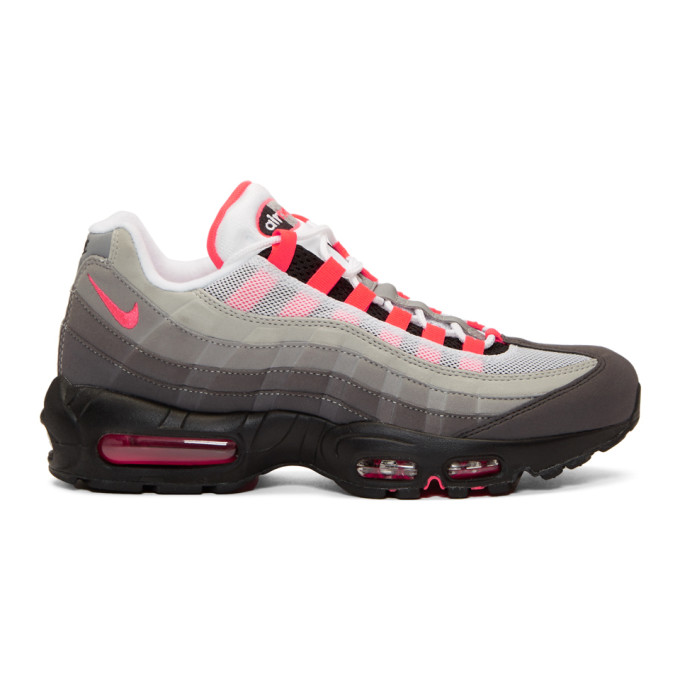 Nike Grey & Pink Air Max 95 OG Sneakers