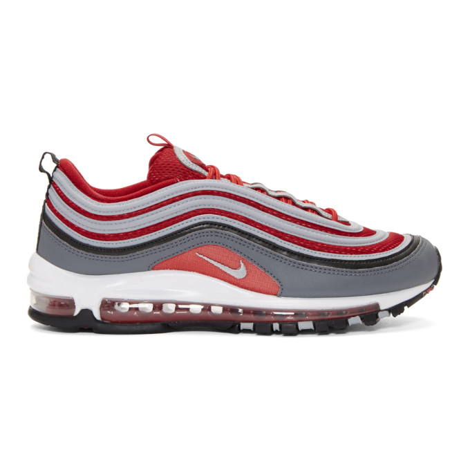 Nike Red & Grey Air Max 97 Sneakers