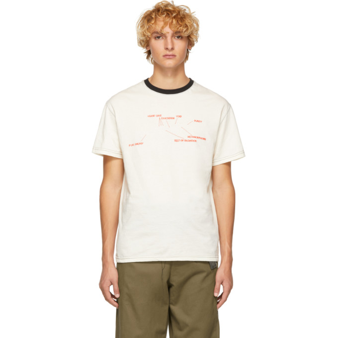 St-Henri SSENSE Exclusive Off-White & Black Engine T-Shirt - 182034M213001