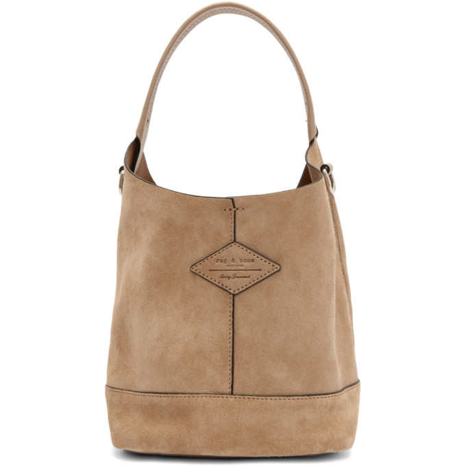 Rag & Bone Pink Suede Mini Camden Bag