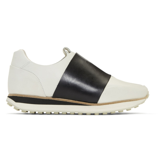 rag & bone White & Black Dylan Elastic Runner Sneakers