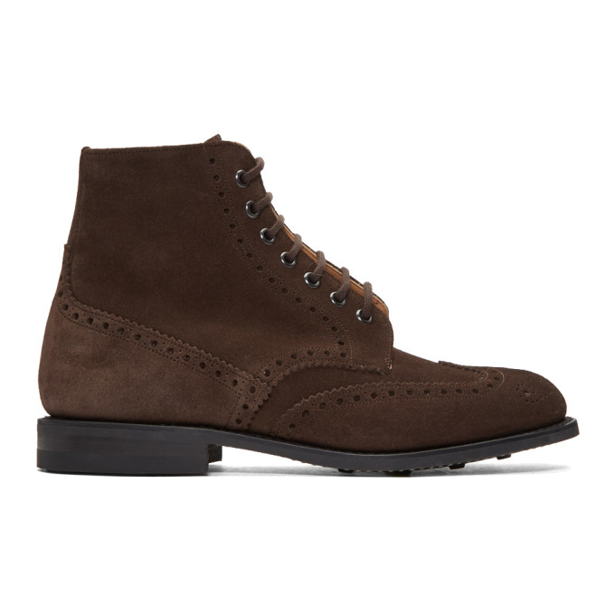 Churchs Bottes en suede brunes Renwick