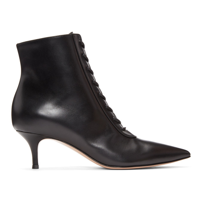 Gianvito Rossi Black Lace Boots