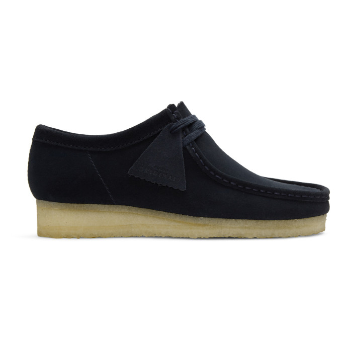 Clarks Originals Navy Low Suede Wallabee Moccasins