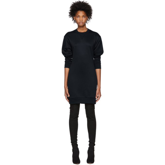 tibi open back sweatshirt dress