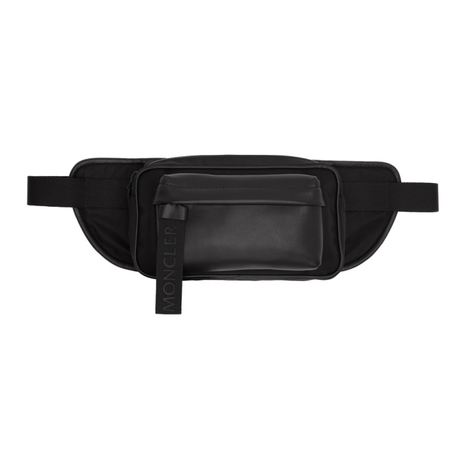 Moncler Black Leather Hip Bag