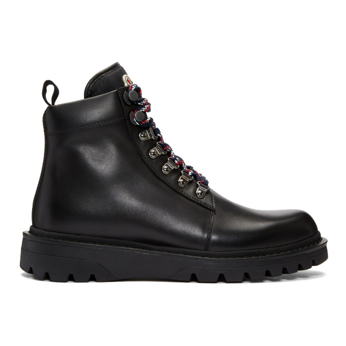 Moncler Black Isaac Lace-Up Boots