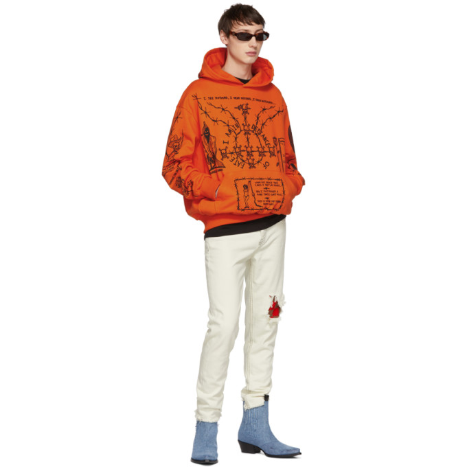 warren lotas orange hoodie