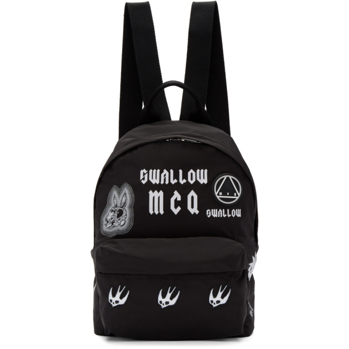 McQ Alexander McQueen Black Classic 'Swallow' Backpack