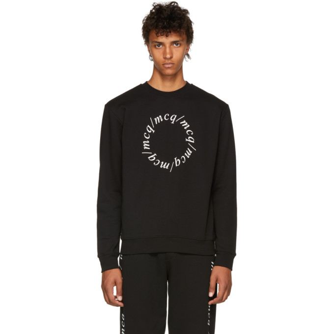 McQ Alexander McQueen Pull molletonne noir Clean