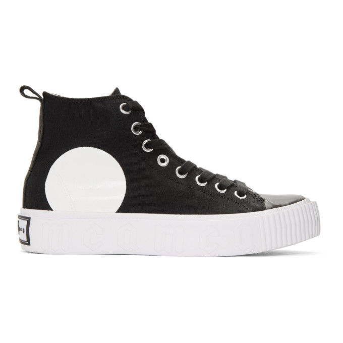 McQ Alexander McQueen Black Plimsoll Platform Sneakers