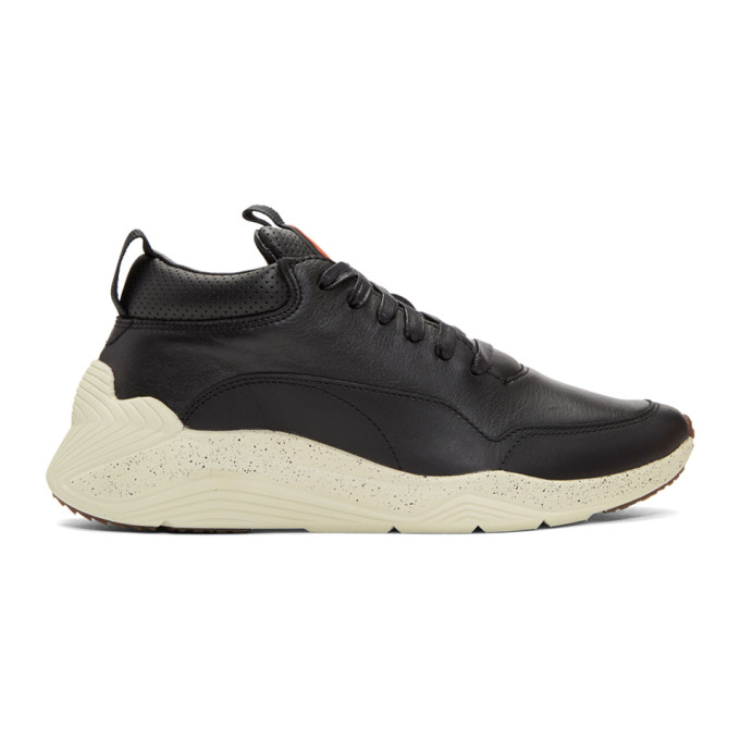 McQ Alexander McQueen Black Gishiki Hybrid Low Sneakers