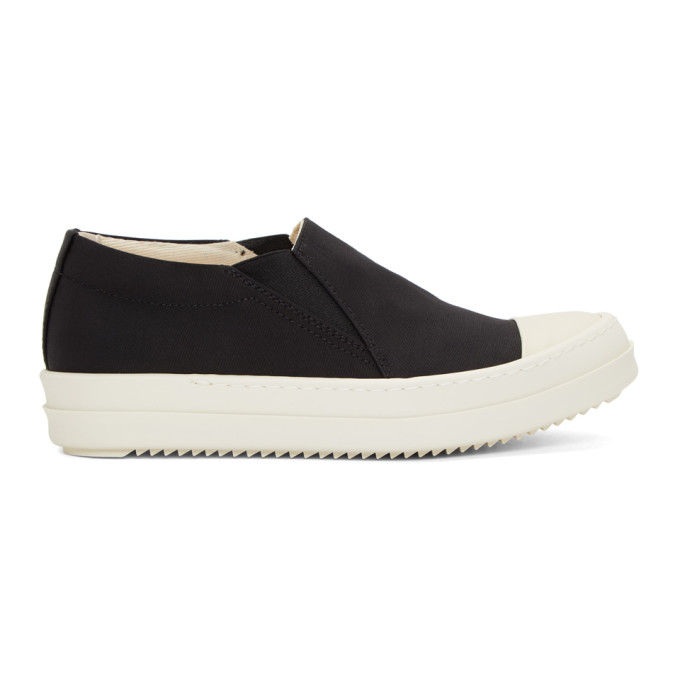 Rick Owens Drkshdw Black & White Boat Sneakers