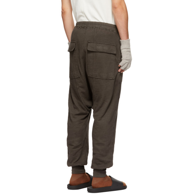 RICK OWENS DRKSHDW RICK OWENS DRKSHDW GREY PRISONER MEMPHIS LOUNGE PANTS