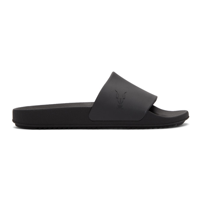Rick Owens Drkshdw Black Rubber Slides