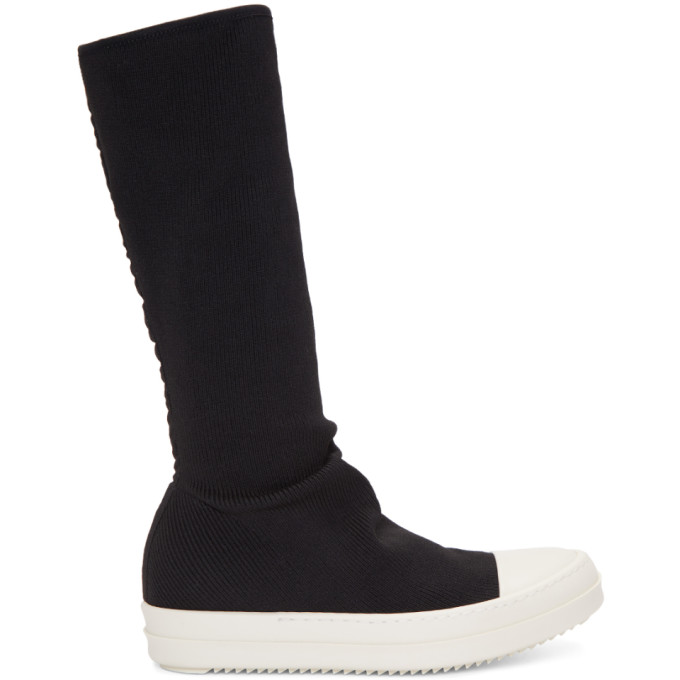 Rick Owens Drkshdw Black Sock High-Top Sneakers