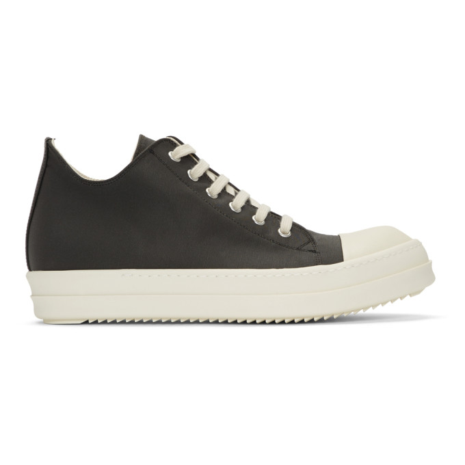 Rick Owens Drkshdw Black Canvas Low Sneakers