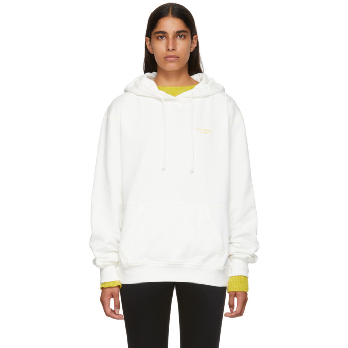 acne studios white hoodie